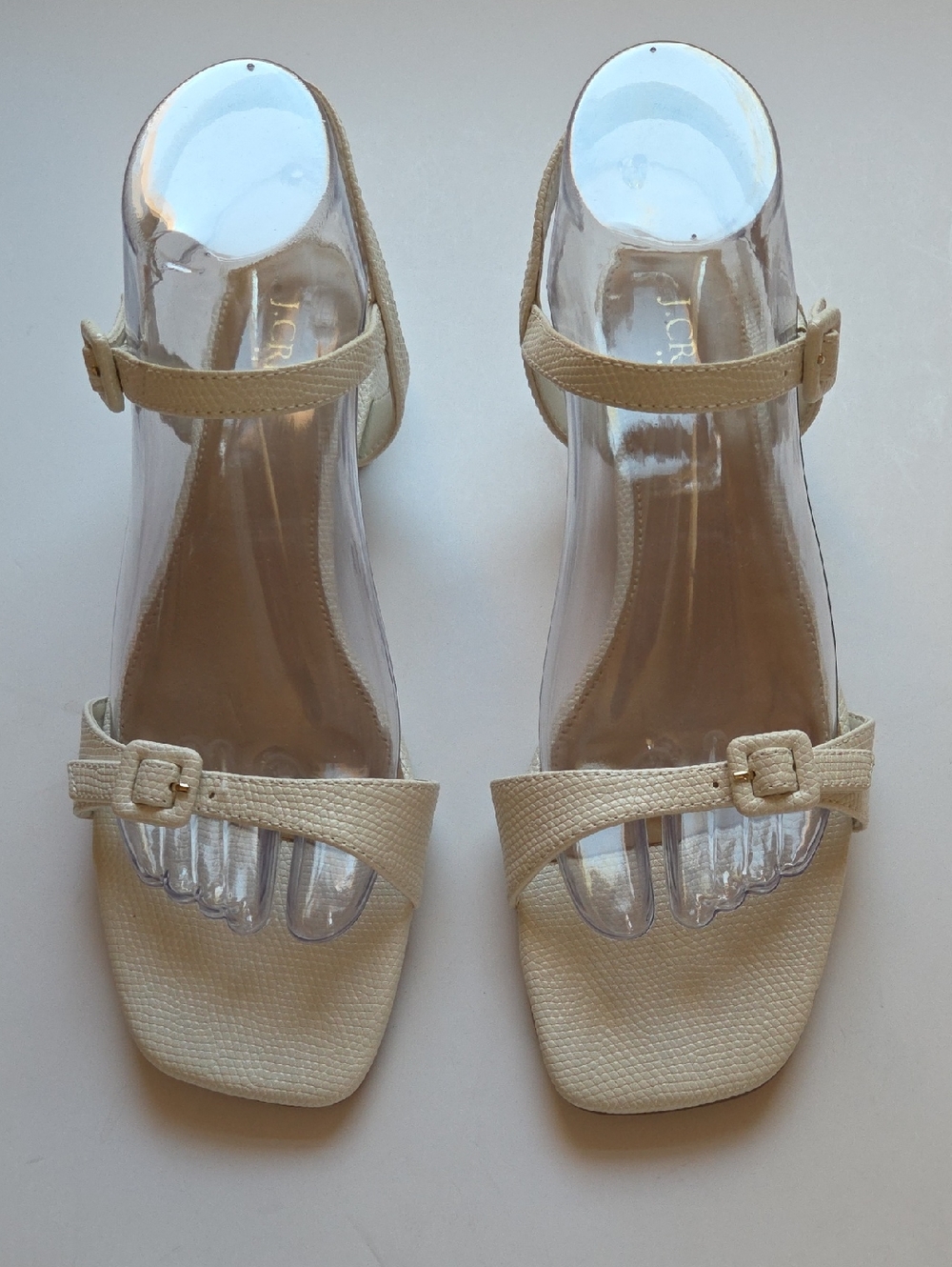J. Crew Cream Sandals, Size 8.5